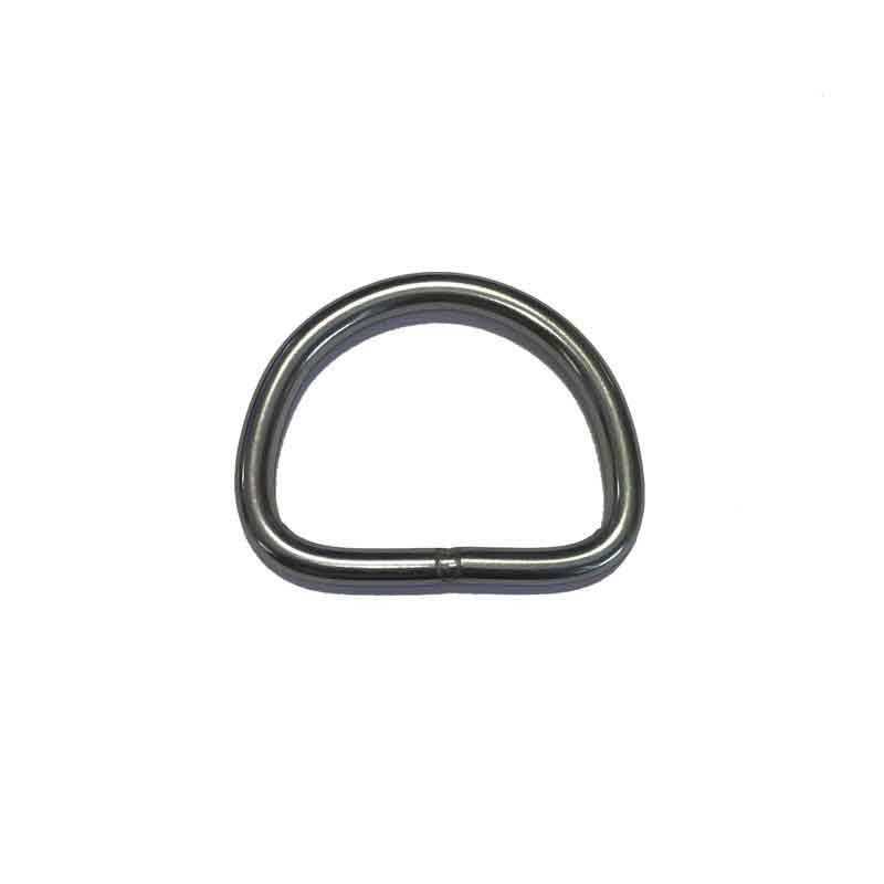 Anneaux en D inox · Lot de 5