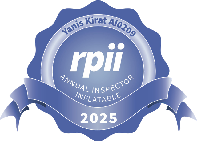 Sceau RPII 2025 — inspecteur annuel structures gonflables, n° AI0209