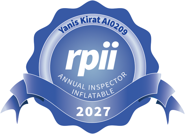 Sceau RPII 2027 — inspecteur annuel structures gonflables, n° AI0209